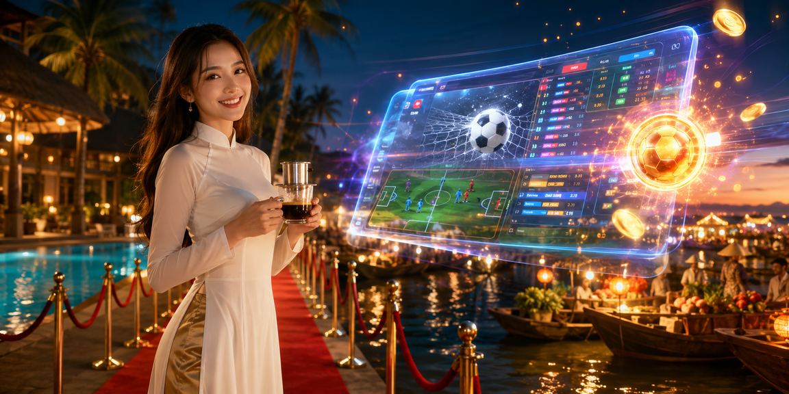 Người dùng Việt Nam tại Mũi Né dùng điện thoại kiểm tra tiền thưởng và nạp tiền qua ví điện tử